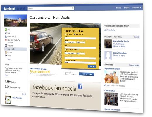 facebook booking engine